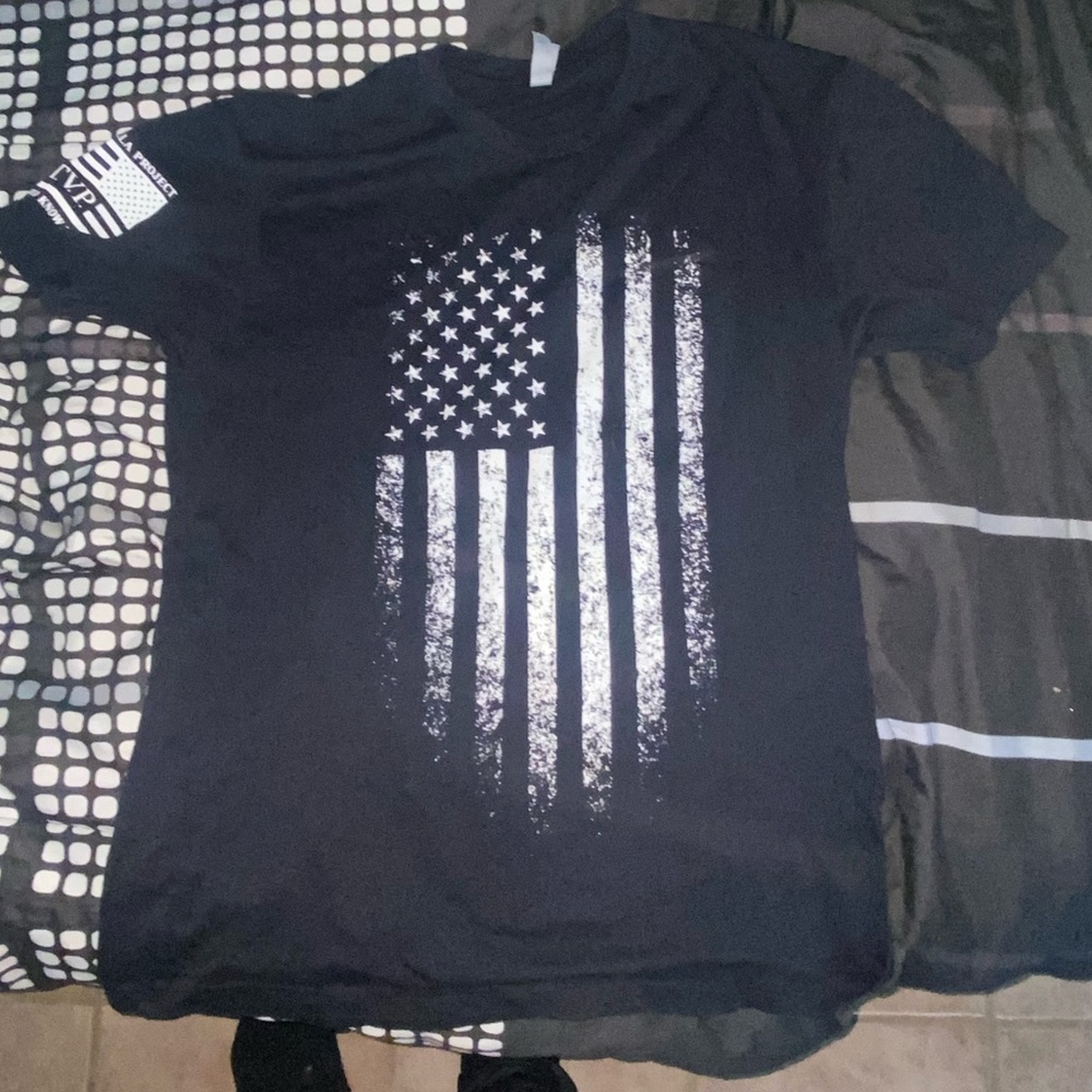 L Size American Flag T-Shirt